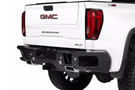 Bodyguard DGC19ANLT heavy duty aftermarket back bumper for 2019-2025 GMC Sierra 1500, durable truck bumper replacement designed for dual exhaust models