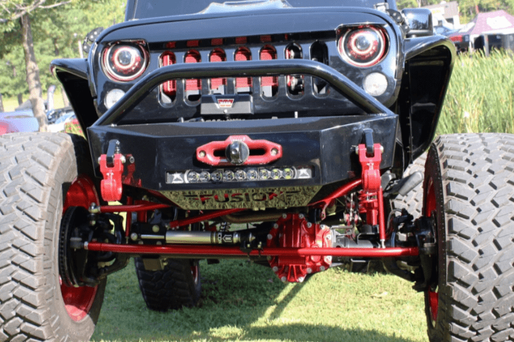 Fusion FBJEEPFB Jeep Wrangler JK 2007-2019 Front Bumper Winch Ready