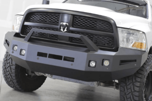 ICI Aluminum Dodge Ram 1500 2013-2018 Alumilite Front Bumper Non Winch With Optional Bolt-On RT Series Light Bracket AL-FBM96DGN-RT