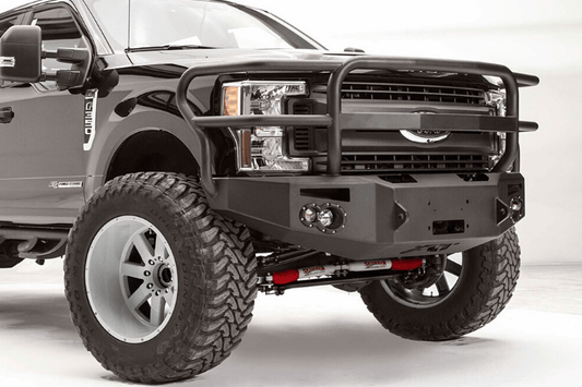 Fab Fours FS17-A4150-1 Ford F250/F350 Superduty 2017-2019 Premium Front Bumper Winch Ready with Full Guard