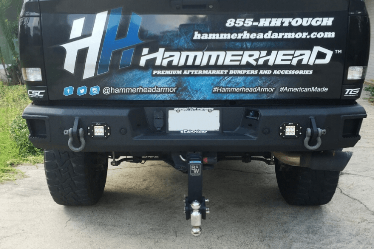 Hammerhead 600-56-0478 Dodge Ram 1500 2009-2018 Rear Bumper Flush Mount with Sensors