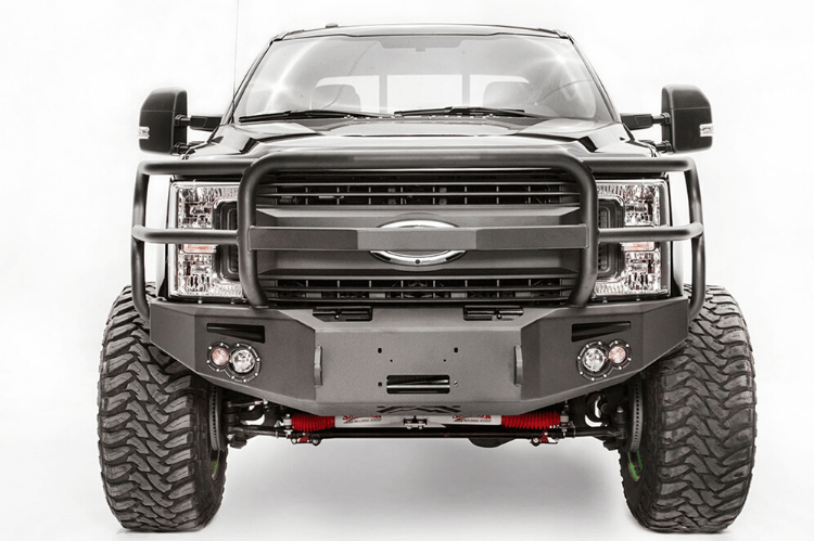 Fab Fours FS17-A4150-1 Ford F250/F350 Superduty 2017-2019 Premium Front Bumper Winch Ready with Full Guard