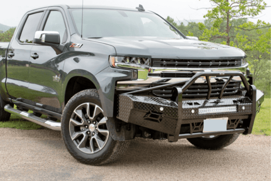 Frontier 600-21-9010 Chevy Silverado 1500 2019-2022 Xtreme Front Bumper Black Powder Coated Light Bar Compatible