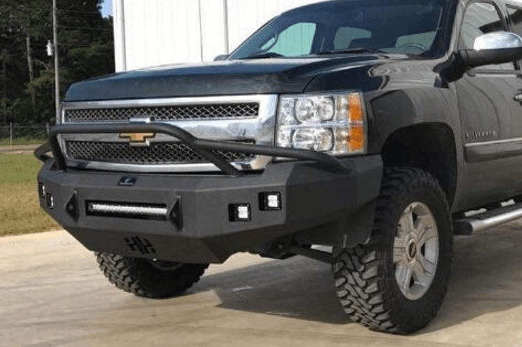 【しょう】Sanders MilitaryApron FrontDerby Hammerhead 600-56-0127 Front Winch Bumper Chevy Silverado