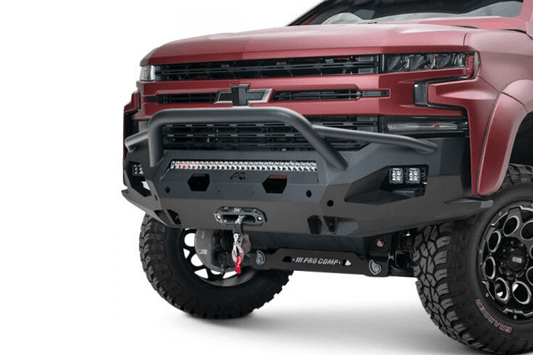 Fab Fours CS19-X4052-1 Chevy Silverado 1500 2019-2021 Matrix Front Bumper Winch Ready Pre-Runner Guard