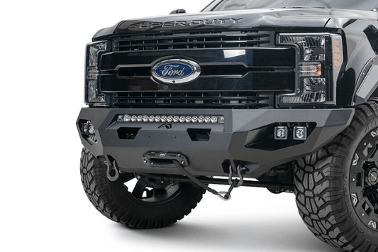 Fab Fours FS17-X4151-1 Ford F250/F350 Superduty 2017-2019 Matrix Front Bumper Winch Ready No Guard