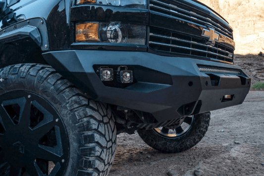 Fab Fours CH15-X2751-1 Chevy Silverado 2500/3500 HD 2015-2019 Matrix Front Bumper Winch Ready No Guard