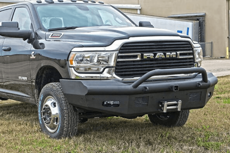 Steelcraft Dodge Ram 2500/3500 2019-2024 HD Bullnose Front Bumper Winch Ready With Hoop 55-12280