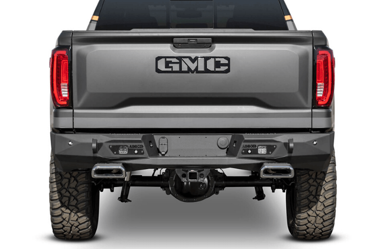 ADD R441051280103 Chevy Silverado 1500 2019-2021 Stealth Fighter Rear Bumper with Exhaust Tips and Backup Sensors