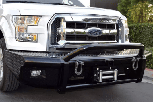 Steelcraft Ford F150 2018-2020 HD Bullnose Front Bumper Winch Ready With Hoop 55-11420