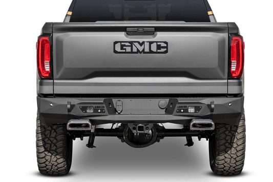 ADD R441051280103 GMC Sierra 1500 2019-2022 Stealth Fighter Rear Bumper with Exhaust Tips and Backup Sensors