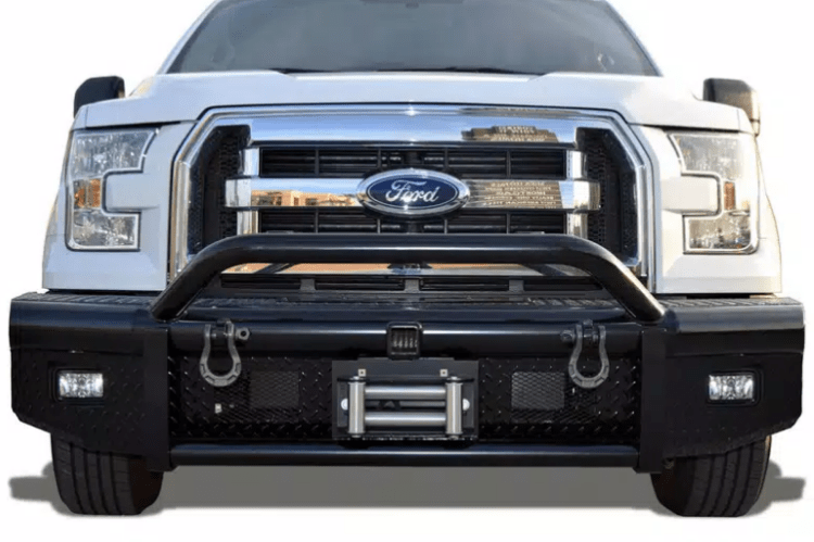 Steelcraft Ford F150 2018-2020 HD Bullnose Front Bumper Winch Ready With Hoop 55-11420