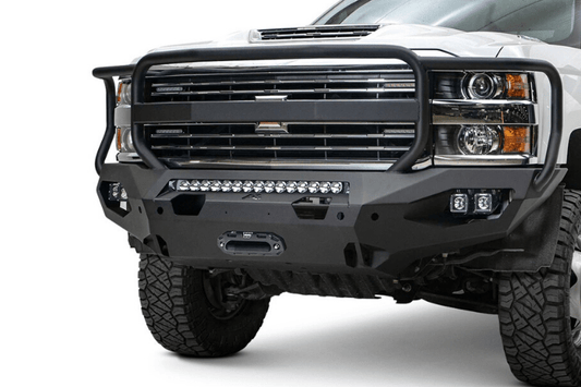 Fab Fours CH15-X2750-1 Chevy Silverado 2500/3500 HD 2015-2019 Matrix Front Bumper Winch Ready Full Guard