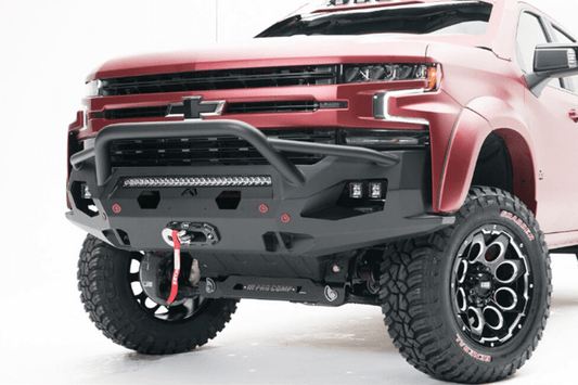 Fab Fours CH15-X2752-1 Chevy Silverado 2500/3500 HD 2015-2019 Matrix Front Bumper Winch Ready Pre-Runner Guard