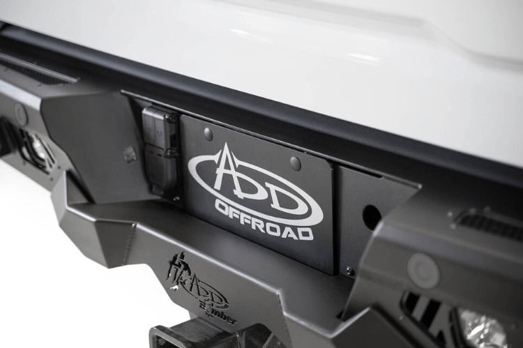ADD R270021280103 GMC Sierra 2500 2020-2023 Bomber HD Rear Bumper with Blind Spot and Sensor Cutouts