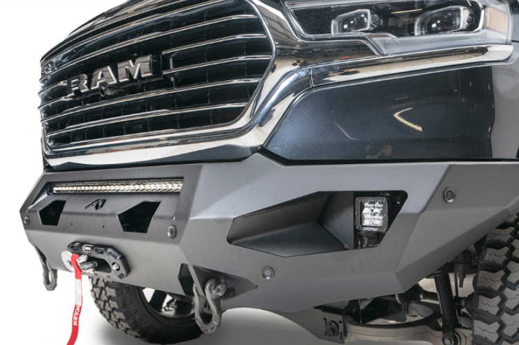 Fab Fours DR19-X4251-1 Dodge Ram 1500 2019-2024 Matrix Front Bumper Winch Ready No Guard