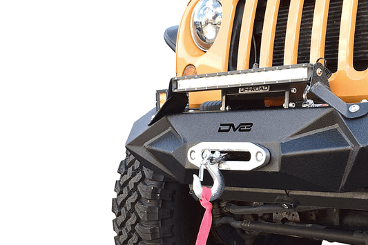 DV8 Offroad Jeep Gladiator JT 2020-2023 Front Bumper Mid-Width with Light Bar Mount Winch Ready FBSHTB-24