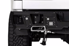 Bodyguard DGC19ANLT heavy duty aftermarket back bumper for 2019-2025 GMC Sierra 1500, durable truck bumper replacement designed for dual exhaust models