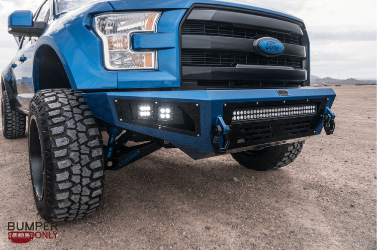 Bodyguard GAF17DN1T Ford F450/F550 Superduty 2017-2022 A2L Base Front Bumper ACC Compatible Single Light Bar Cutout