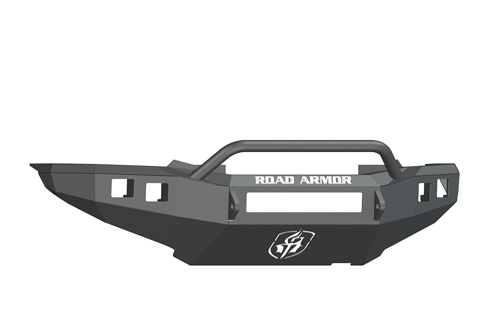 Road Armor 905R4B-NW 2012-2015 Toyota Tacoma Front Bumper, Black Finish, Pre-Runner Style, Stealth Series, Square Fog Light Hole, Non-Winch
