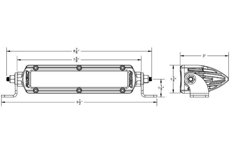 Rigid Industries  Light Bar 6" Hybrid-Flood LED Light Bar 906112