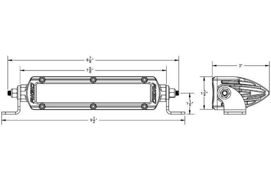 Rigid Industries  Light Bar 6" Hybrid-Flood LED Light Bar 906112