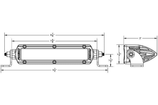 Rigid Industries  Light Bar 6" Hybrid-Flood LED Light Bar 906112