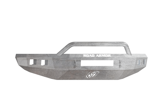 Road Armor Stealth 914R4Z-NW 2014-2021 Toyota Tundra Front Non-Winch Bumper Pre-Runner Style, Raw Finish and Square Fog Light Hole