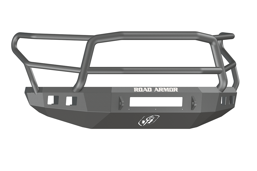 Road Armor Stealth 914R5B-NW 2014-2021 Toyota Tundra Front Non-Winch Bumper Lonestar Guard, Black Finish and Square Fog Light Hole