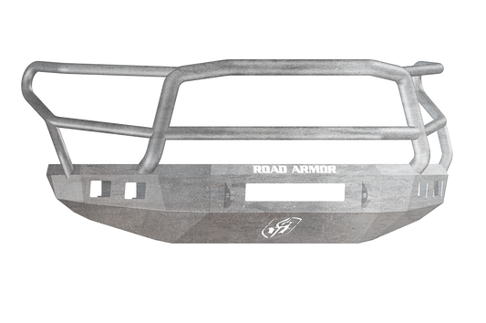 Road Armor Stealth 914R5Z-NW 2014-2021 Toyota Tundra Front Non-Winch Bumper Lonestar Guard, Raw Finish and Square Fog Light Hole