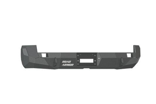 Road Armor 99020B 2005-2015 Toyota Tacoma Rear Bumper, Black Finish, No Guard, Stealth Series, Rectangle, Winch-Ready