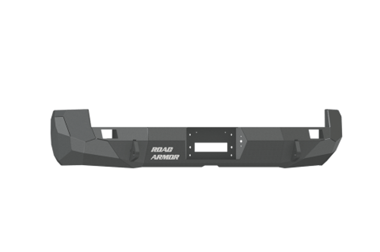 Road Armor 99020B 2005-2015 Toyota Tacoma Rear Bumper, Black Finish, No Guard, Stealth Series, Rectangle, Winch-Ready