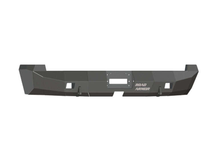 Road Armor 99040B 2007-2013 Toyota Tundra Rear Bumper, Black Finish, No Guard, Stealth Series, Rectangle, Winch-Ready
