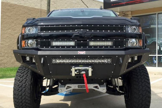 Bodyguard CAC11BNT Chevy Silverado 2500/3500 2011-2014 A2 Base Front Bumper Winch Ready