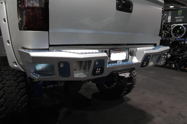 Bodyguard DFC15BNLT GMC Sierra 2500/3500 HD 2015-2019 A2 Rear Bumper No Sensor Light Cutouts