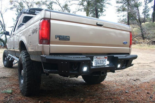 Bodyguard DFF92BNLT Ford F250/F350 Superduty 1992-1998 A2 Rear Bumper No Sensor Light Cutouts