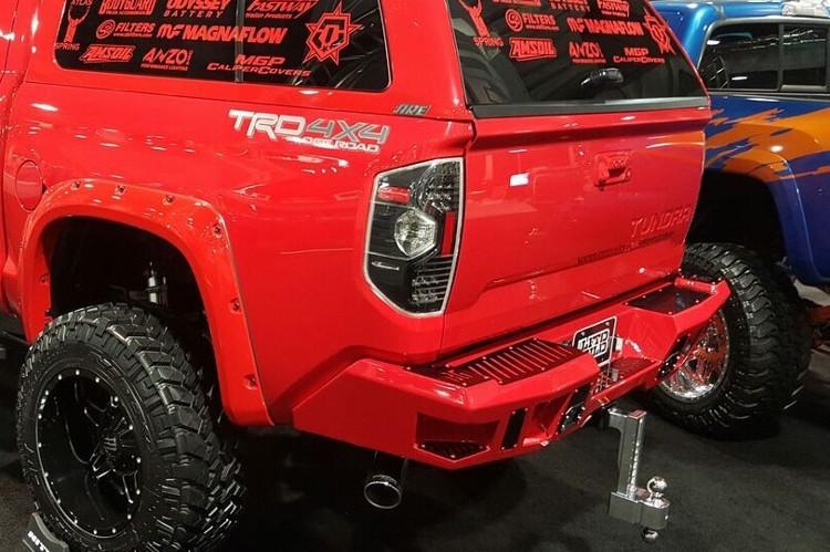 Bodyguard DFT14AYLT Toyota Tundra 2014-2021 A2 Rear Bumper With Sensor Light Cutouts