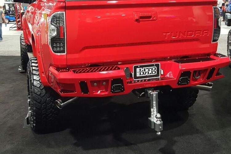 Bodyguard DFT14AYLT Toyota Tundra 2014-2021 A2 Rear Bumper With Sensor Light Cutouts