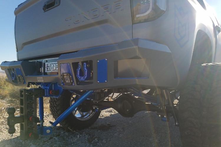 Bodyguard DFT14AYLT Toyota Tundra 2014-2021 A2 Rear Bumper With Sensor Light Cutouts