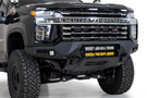 Black Chevy truck front end with ADD F270012140103 Chevy Silverado 2500/3500 2020-2023 Bomber Black Front Bumper