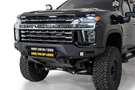 Black Chevy truck front end with ADD F270012140103 Chevy Silverado 2500/3500 2020-2023 Bomber Black Front Bumper