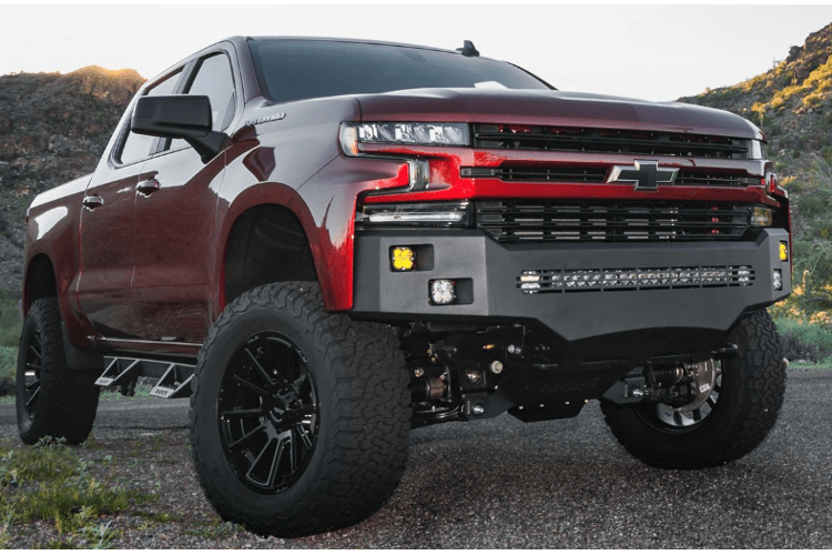 ICI Aluminum Chevy Silverado 1500 2019-2022 Alumilite Front Bumper Non Winch AL-FBM21CHN