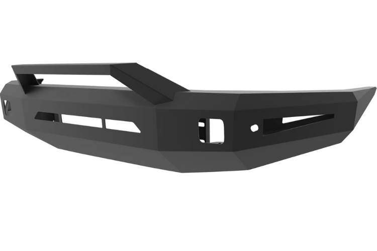ICI Aluminum Toyota Tundra 2007-2021 Alumilite Front Bumper Non Winch With Optional Bolt-On RT Series Light Bracket AL-FBM62TYN-RT