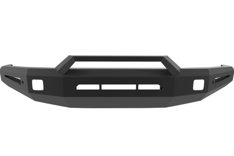 ICI Aluminum Toyota Tundra 2007-2021 Alumilite Front Bumper Non Winch With Optional Bolt-On RT Series Light Bracket AL-FBM62TYN-RT