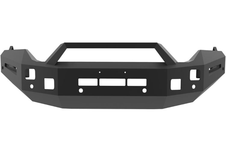 ICI Aluminum Dodge Ram 1500 2013-2018 Alumilite Front Bumper Non Winch With Optional Bolt-On RT Series Light Bracket AL-FBM96DGN-RT