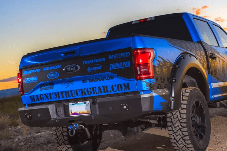 ICI Aluminum Ford F150 2015-2022 Rear Bumper AL-RBM85FDN