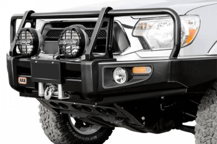 ARB 3423130B Front Bumper for 2005-2011 Toyota Tacoma – Winch-compatible, heavy-duty off-road bumper with grille guard and durable black powder coat finish