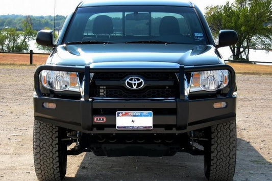 ARB 3423030B Toyota Tacoma 2005-2011 Deluxe Front Bumper Winch Ready with Grille Guard, Black Powder Coat Finish