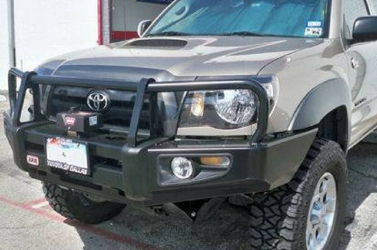 ARB 3423130 Toyota Tacoma 2005-2011 Deluxe Front Bumper Winch Ready with Grille Guard, Black Powder Coat Finish