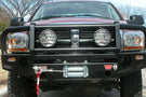 ARB 3452020 Dodge Ram 2500/3500 2003-2005 Deluxe Front Bumper Winch Ready with Grille Guard, Black Powder Coat Finish